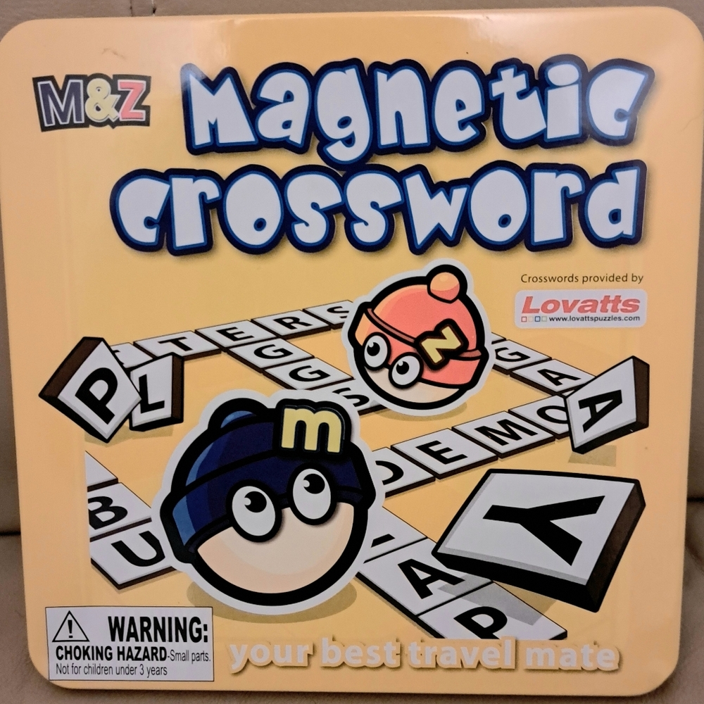 M&Z Mini Travel Magnetic Crossword Game~ By Lovatts
